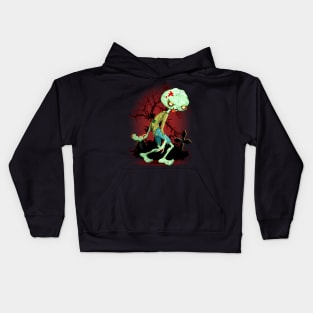 Zombie Creepy Monster Cartoon Kids Hoodie